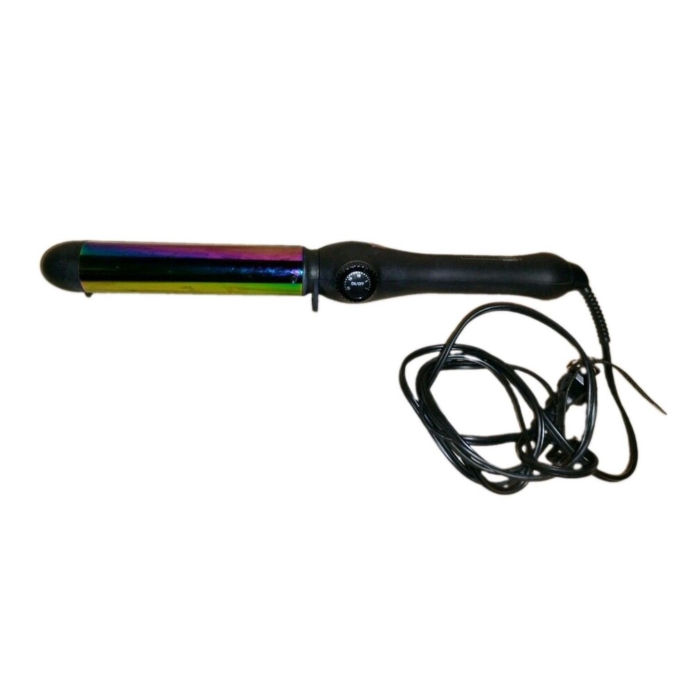 InfinitiPro By Conair Rainbow Titanium Curling Wand 1 1/4 " Anti FrizzN Cd353